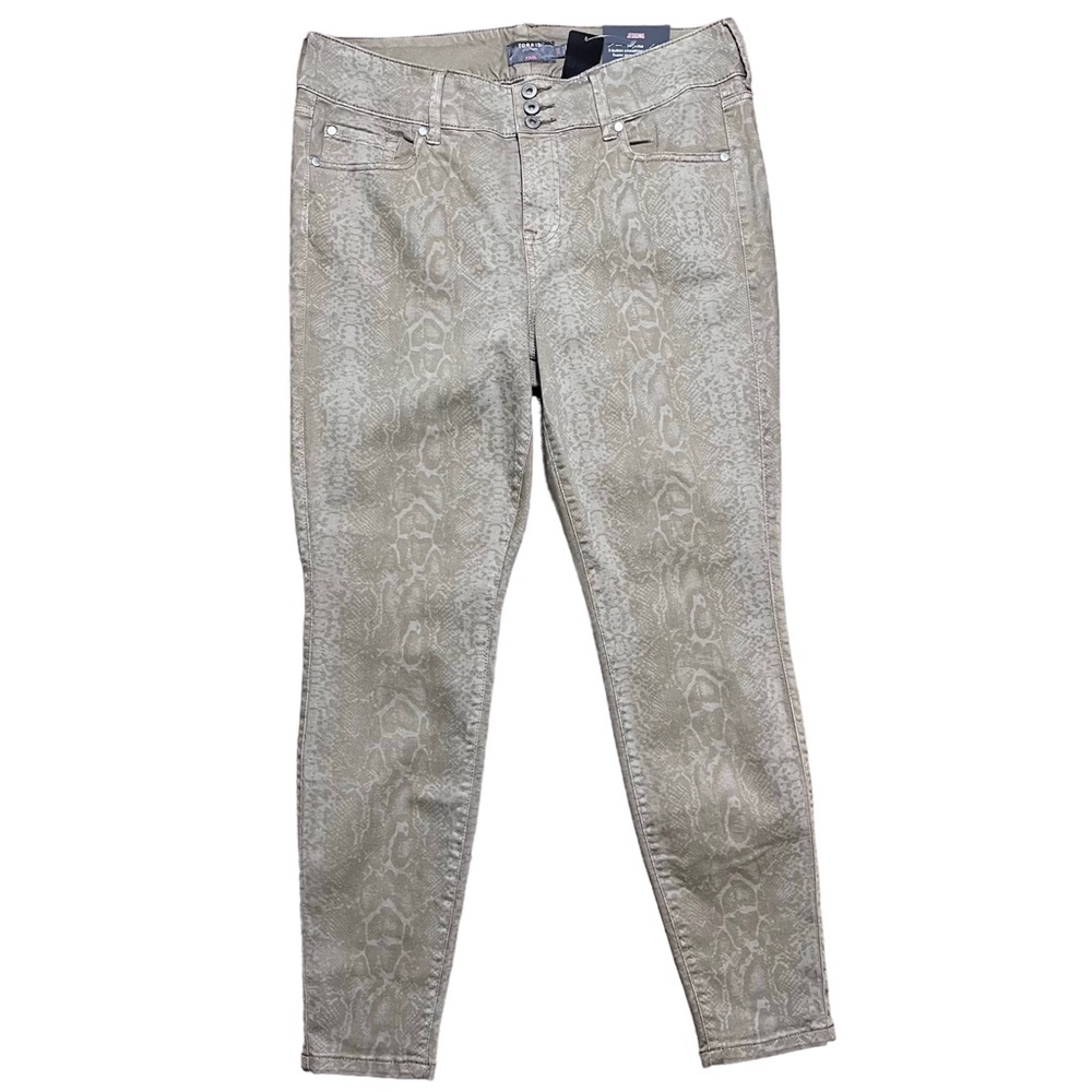 Torrid Jegging Skinny Super Soft High-Rise Jeans In Python Tan NWT Sz 16R